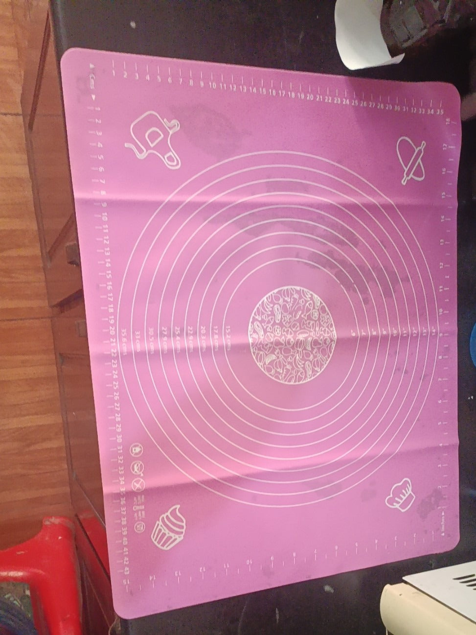 Silicone Baking Roti Mat | Heat Resistant | Non‑Stick Dough Pad with Measurements | Random Colour