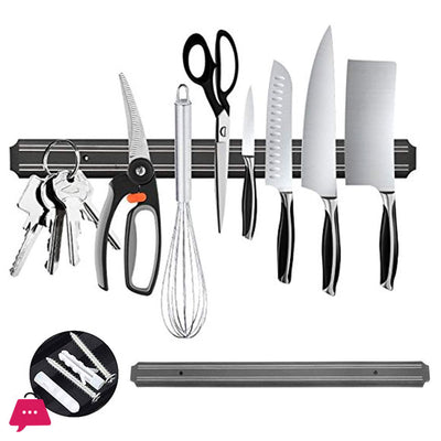 Magnetic Knife Holder – Wall Mounted (33cm) | Space-Saving Kitchen Organizer