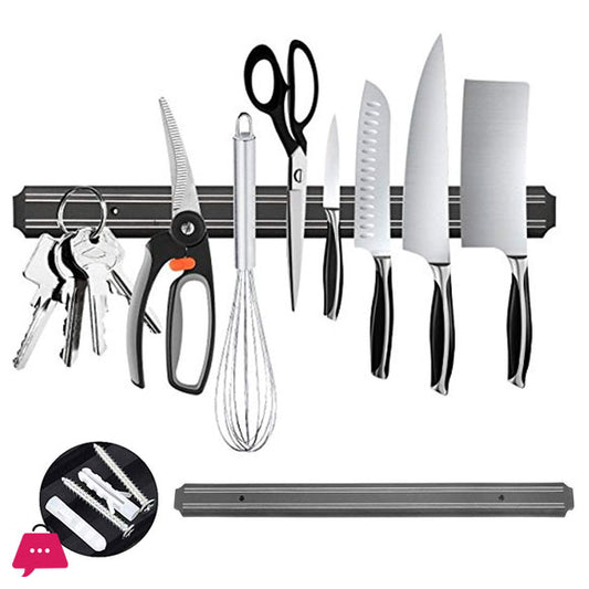 Magnetic Knife Holder – Wall Mounted (33cm) | Space-Saving Kitchen Organizer