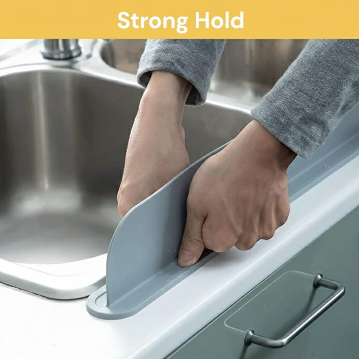 Silicone Sink Splash Guard with Suction – Flexible Water Stopper for Kitchen & Bathroom