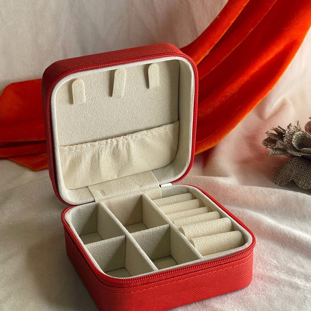 Mini Jewelry Organizer Box – Compact Travel Case