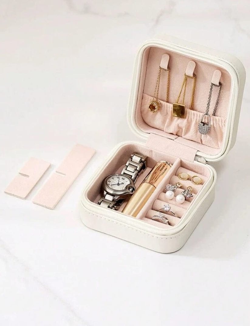 Mini Jewelry Organizer Box – Compact Travel Case