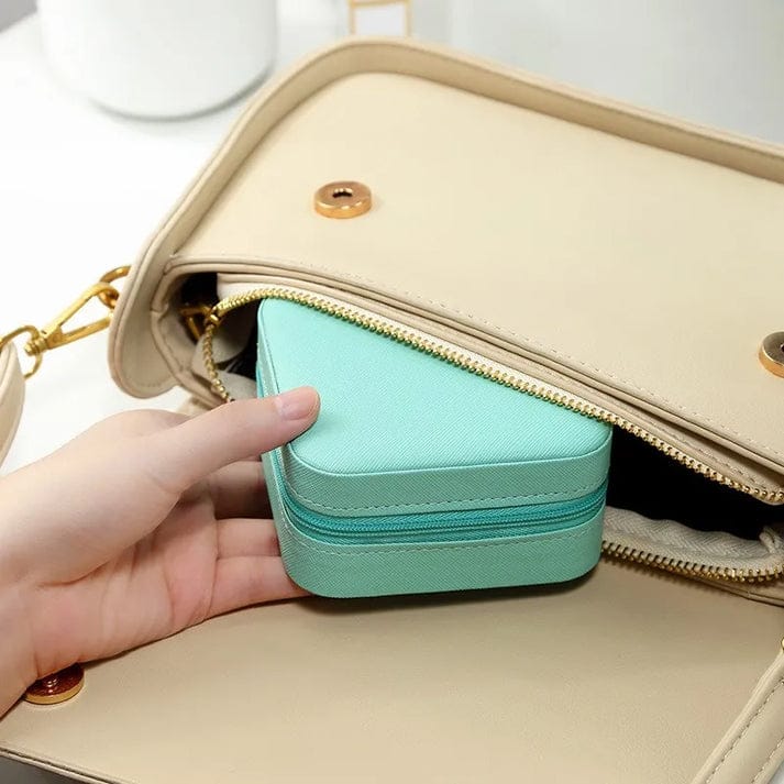 Mini Jewelry Organizer Box – Compact Travel Case