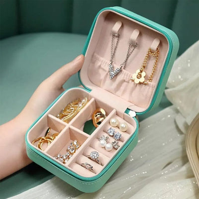 Mini Jewelry Organizer Box – Compact Travel Case
