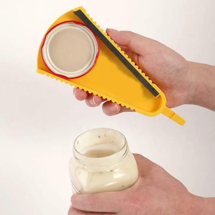 Multi-Function Bottle &amp; Jar Opener | Twist Grip Lid Opener Kitchen Tool | Easy-Grip Design