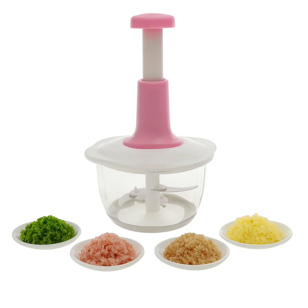 2L Multi-Function Hand-Push Food Chopper
