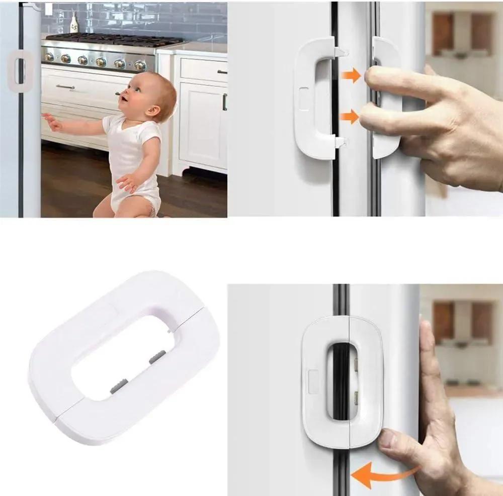 Refrigerator Safety Lock with Keys – Child & Food Protection Lock