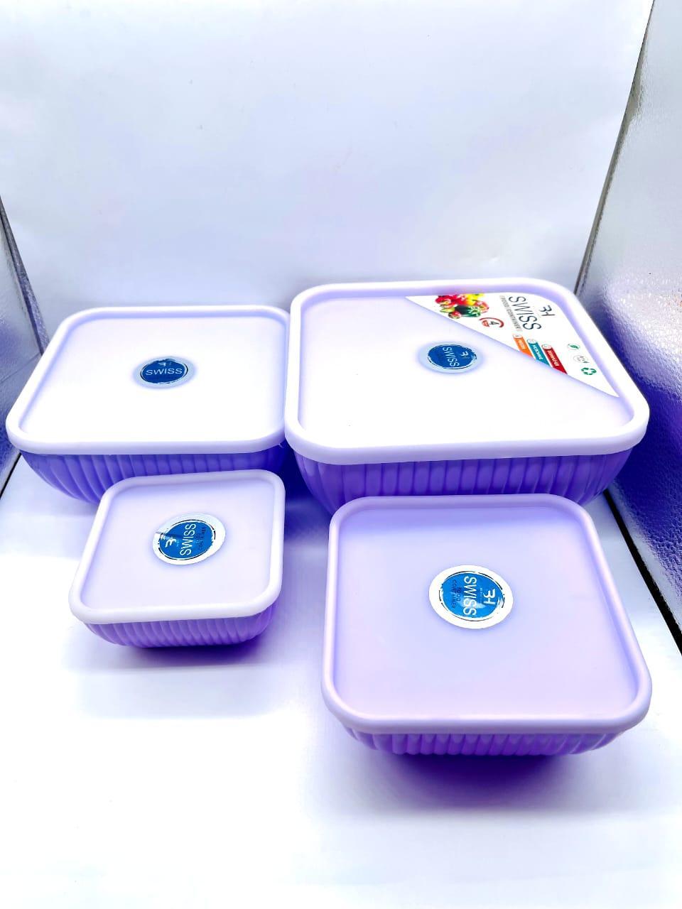 Food Storage Container Set (Pack of 4) – Airtight Kitchen Containers