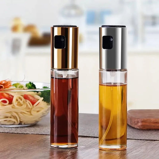 Push-Type Olive Oil Sprayer Bottle – Leak-Proof Pump Oil Dispenser for Kitchen, BBQ & Grill